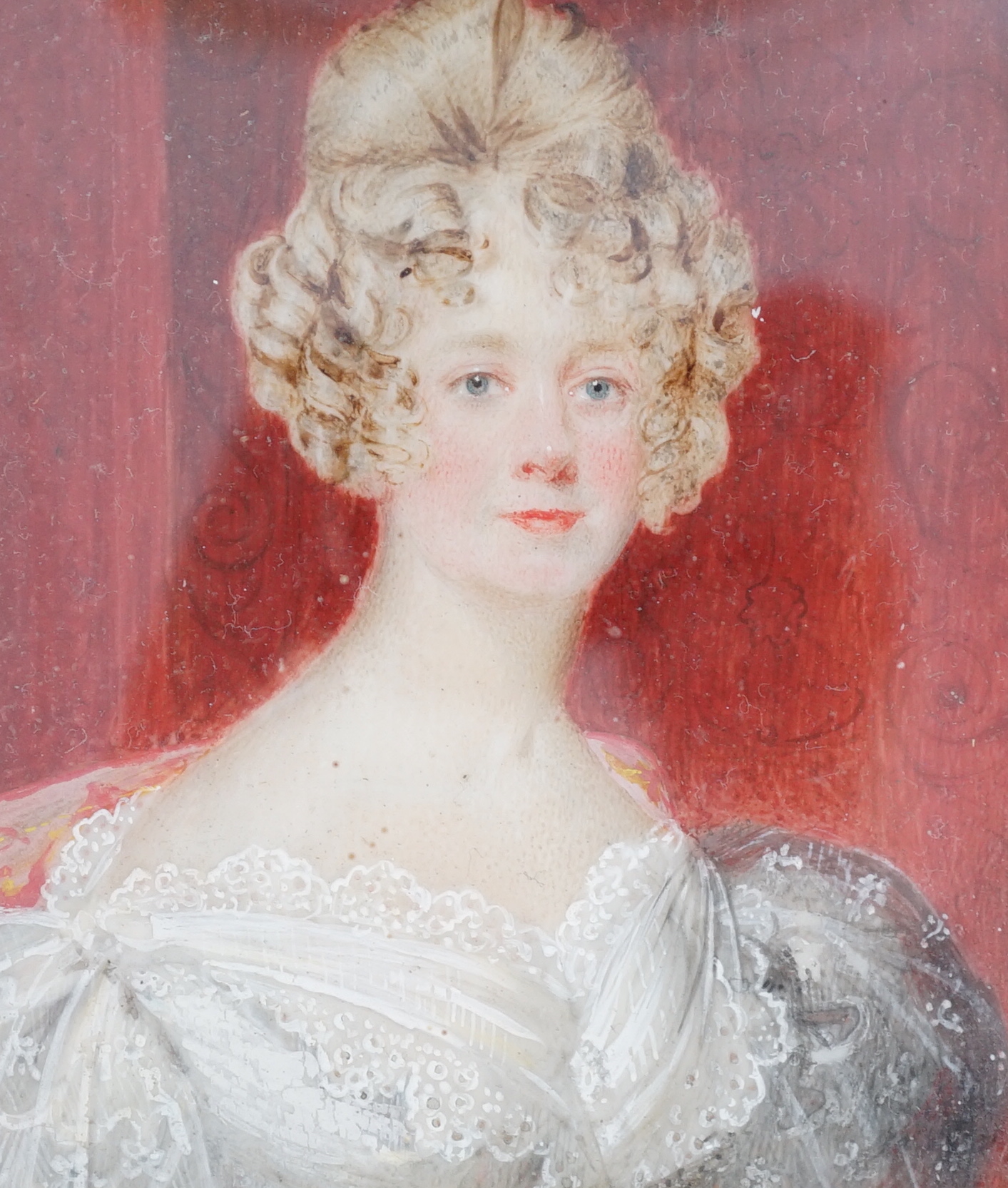 Harriette Graham (19th C.), Miniature portraits of Miss Baker & Mr Baker, Jan'y 1836, watercolour on ivory (a pair), 7.5 x 6.5cm. CITES Submission reference XRAZ1MT6
